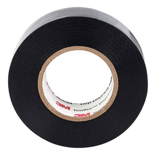Image of 3M Temflex General-Purpose Vinyl Electrical Tape (1700), 3 /4 in. x 60 ft., 7 Mil, Black, 5 Rolls