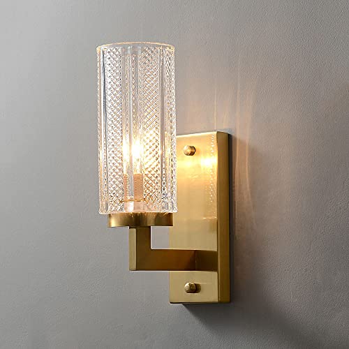 Lámpara de pared de vidrio para crear un ambiente acogedor en el dormitorio