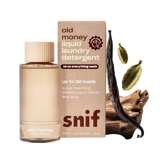 Snif Old Money Scented Liquid Laundry Detergent, Non-Toxic, 32 Loads, 16oz