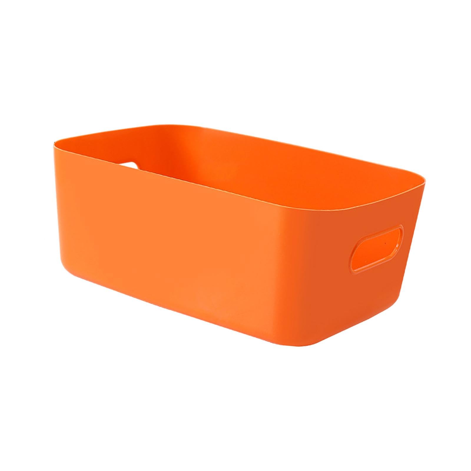 Enakshi (LABEL) Creations Desktop Storage Basket Stylish Cosmetic Organizer for Dresser Shelves Closet OrangeHome & Garden|Household Supplies & Cleaning|Home Organization|Storage Boxes 2