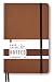 Minimalism Art, Classic Notebook Journal, A5 Size 5 X 8.3 inches, Brown, Dotted Grid Page, 192 Pages, Hard Cover, Fine PU Leather, Inner Pocket, Quality Paper-100gsm, Designed in San Francisco