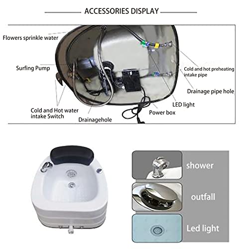 Pirfe MMCJIESMMCJIES Foot Spa With Heat And Massage And Jets,Portable Foot Spa Bathtub Pedicure Bowl Foot Spa Massager Adjustable Temperature Pedicure Foot Soak Led Display Improve Blood Circulation thumb #5