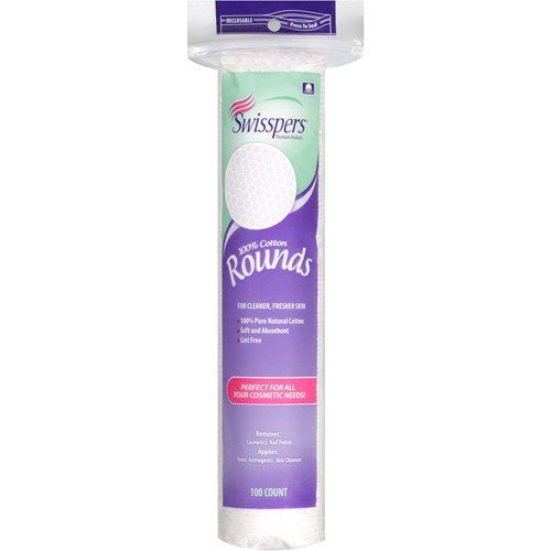 Buy Swisspers 100 Cotton Rounds, 100 count Online at Low Prices in