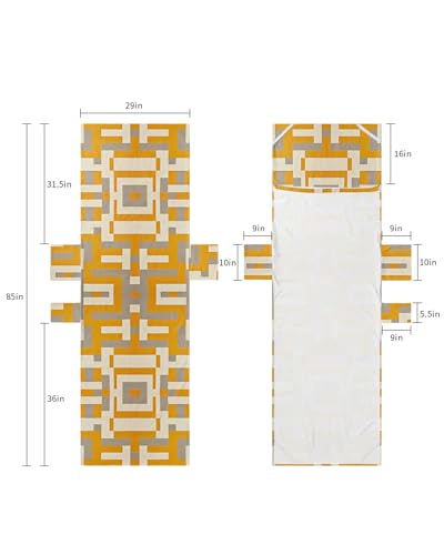 Orange Grey Geometric Beach Lounge Chair Towel Cover, Soft Chaise Lounge Towel with Side Pockets Patio Pool Chairs Cover for Beach/Pool Sunbathing 29x85 Modern Abstract Art