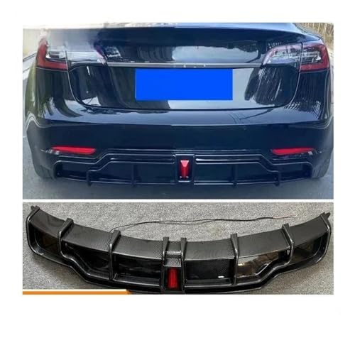 Diffuseur de pare-chocs arrière Tesla Model 3 roulez avec style grâce au look carbone 4 portes