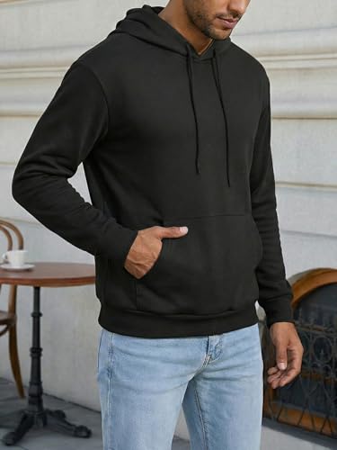 Sweat à capuche pour homme en coton uni Runcati - 3