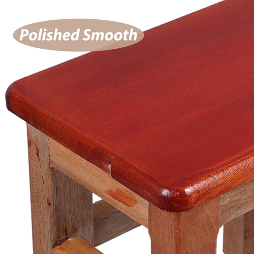 Tabouret en bois massif polyvalent avec assise stable - 8