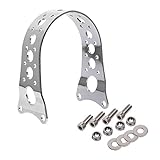 HIYOYO Motorcycle Front Fork Brace Tracker Narrow for Most Harley Wide Glide Front Ends with a 19' or 21' Front Wheel Harley Sportster 883 1200 88-17 Chrome
