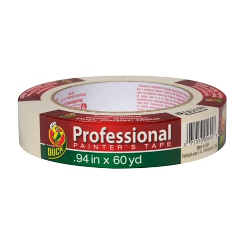 Image of Duck Brand Professional Painter's Tape, 0.94 Inches by 60 Yards, Beige, Single Roll (1362488)
