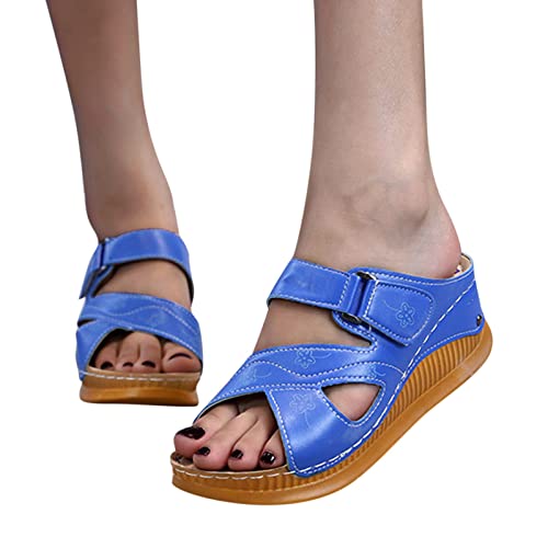 Orthopädische Sandalen Damen - Leichte Mesh Hausschuhe Für Breite Füße & Diabetiker