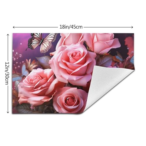 Set de table pour table de salle à manger résistant chaleur tapis PVC - 3