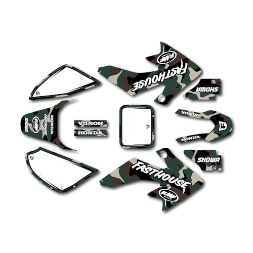 Army Camo Graphic Kit fits Honda 04-12 CRF50 Shroud Decal CRF 50 Sticker pitbike