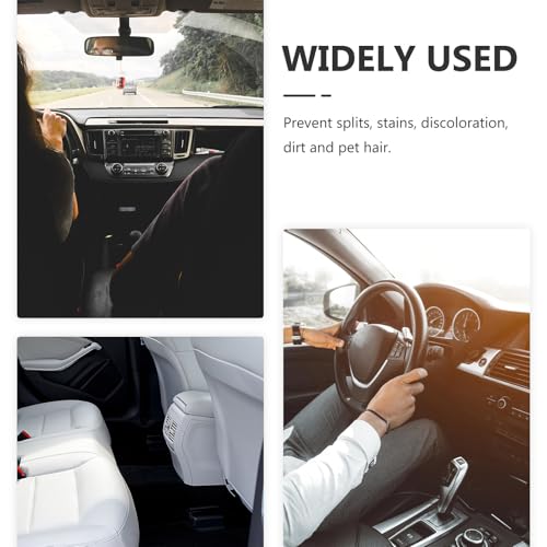 Protector de asiento de coche de PU negro ideal para conducción prolongada y viajes cómodos 3