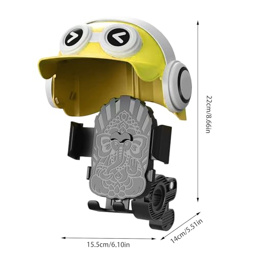 Support de téléphone pour moto et vélo avec mini casque pare-soleil pour navigation GPS route - 6
