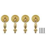 Photo Gallery ttzeze manopole a goccia per armadietti, maniglie decorative per mobili, in lega di zinco, 4 pomelli antichi americani con viti per cassetti, cassettiera dorata, 27,7 x 65 mm Photo Gallery ttzeze manopole a goccia per armadietti, maniglie decorative per mobili, in lega di zinco, 4 pomelli antichi americani con viti per cassetti, cassettiera dorata, 27,7 x 65 mm