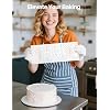 6PCS Cake Stencils for Buttercream, Bendable Cake Stencils Decorating, Floral Lace Stencil for Decorating Wedding, Birthday (K1)