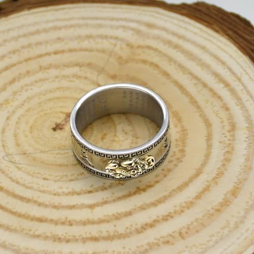 Image of Feng Shui PiXiu Mantra Ring - Lucky Wealth Jewelry