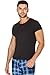 INTIMO Mens Short Sleeve Crew Neck Top, Black, Medium