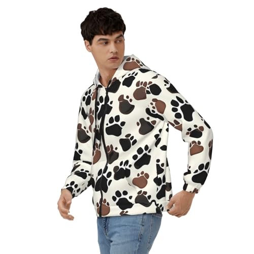 Sweat à capuche zippé homme EdWal noir veste décontractée