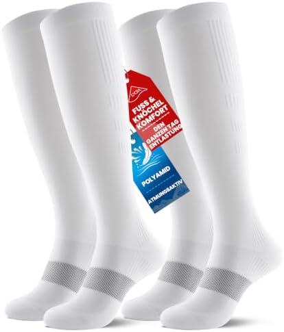 Ruixue Kompressionsstrümpfe Damen & Herren, 20-30mmHg Gestaffelte Stützstrümpfe, Compression Socks für Sport, Flug, Langes Sitzen und Krankenschweste, 2 Paar