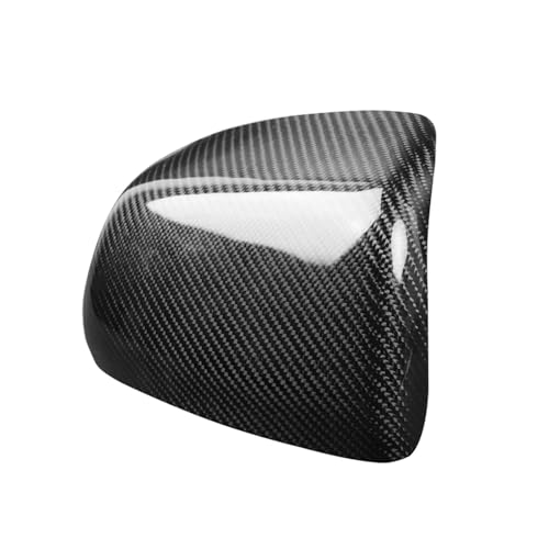 A Pair Real Carbon Fiber Rear View Mirror Cover Cap Car Exterior Rearview Shell Case Add On Compatible for Mitsubishi Lancer EX EVO X 10 2008-2016