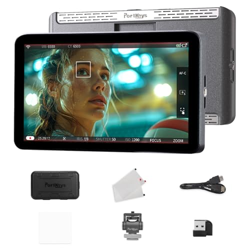 Image of Portkeys LH7P 7'' Camera Field Monitor Wireless Control for A1 /A9II /A7SIII /A7CII /FX3 /FX30 /ZV-E10 /RX10 /A7MIV /A7RIV /A7RV /RX0 /A7MIII, R5 /6(Mark II) /7 /8, Z8 /Z9, BS1H /BGH1, BMPCC 4K /6K(Pro), BS1H /BGH1, etc