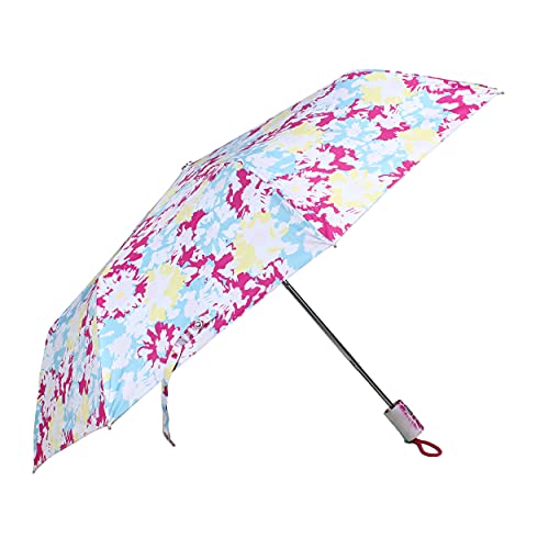 Image of THE CLOWNFISH Umbrella 3 Fold Auto Open Waterproof Pongee Double Coated Silver Lined Umbrellas For Men and Women