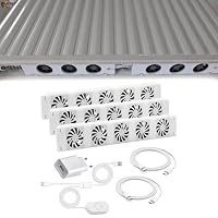 Heizkörper Ventilator, Kühlerlüfter für Radiator Booster Erweiterungsset Lüfter, Heizkörperventilatoren, energieeffizienter Heizungsventilator, Geräuscharm(TRIO-SET) – Ansicht 7