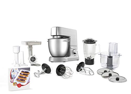 Tefal QB813D - Robot de cocina (6,7 L, Metálico, Acero inoxidable, Giratorio, Mezcla, Mezcla, 2,6 L, Metal)