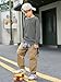 Haloumoning Boys Sweatshirts Kids Fashion Long Sleeve Crewneck Pullover 5-14 Years Grey