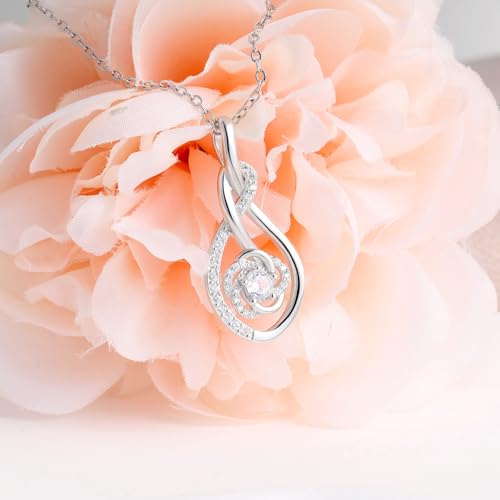 Image of Sterling Silver Pendant Necklace Charms Hypoallergenic Fashion Jewelry Dainty Valentines Day Birthday Gift for Women