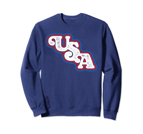 USA Vintage Independence Day Fourth of July Retro Sudadera