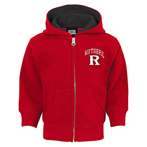 Rutgers Scarlet Knights NCAA Red Pledge Full Zip Hoodie Toddler (2T-4T)