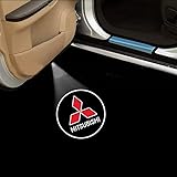 2/4 Piezas LED Luces de Bienvenida, Puerta de Coche Led Bienvenido Proyector, Luces LED Bienvenida Coche para Mitsubisi Motors GRANDIS 2010,A 2