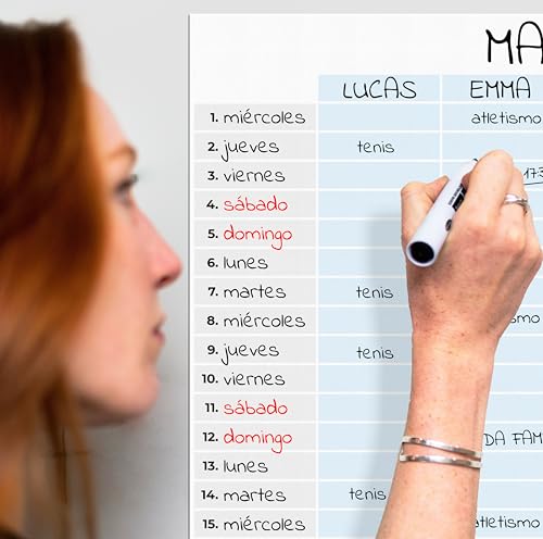 PACKLIST Family Monthly Fridge Magnetic Calendar. 11.7 x 16.5 inch Design Magnetic Monthly Planner for Great Family Planning Tasks and Daily Activities Organized Family! - Image 3