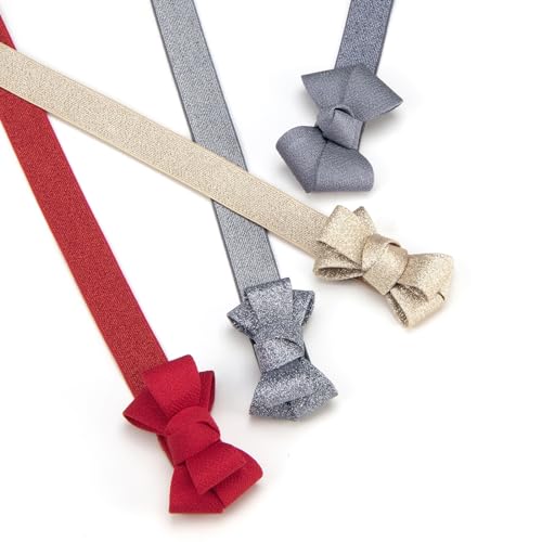 Womens Belts for Dress Skinny Thin Bow Decor Elastic Belt for Women Wasit3