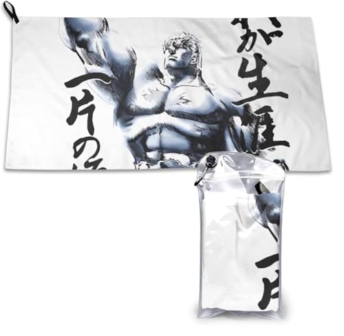 北斗の拳 タオル 耐久性 吸水速乾 ふわふわ 厚手 柔らか肌触り 抗菌 速乾 抗菌防臭 ビッグ フェイスタオル 家庭用 業務用 40 Cm*80 Cm