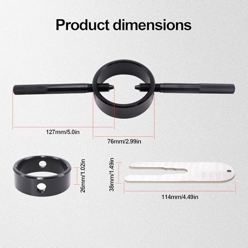 Image of HiSport Motorcycle Fork Spring Compressor Tool Kit Compatible with Most Upside Down Streetbike & Motorcycle Forks