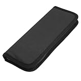 SUPVOX Astuccio Portapennelli Cerniera Oxford Nero, Borsa Portatile Leggera per Pennelli da Disegno, Organizer Compatto per Artisti e Viaggiatori