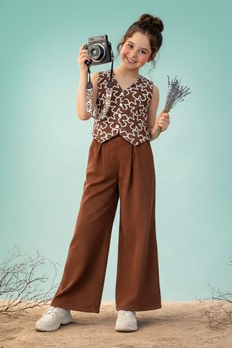 Image of Fashion Dream Girls Cotton Blend Embroidered Co-Ord Set|Coord Set|Combo Set|Kids Clothes for Girls