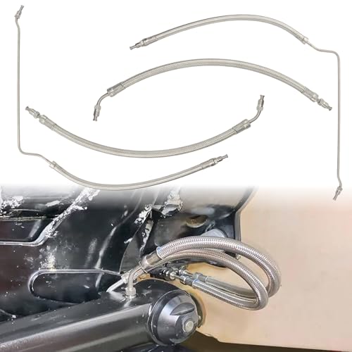 4pcs Power Trim Tilt Cylinder Hydraulic Hose Kit for Mercury MerCruiser R MR Alpha One, for Bravo I II III X, for XR XZ sterndrives outdrives # 99904Q 32-99904Q 32-864588 32-864589