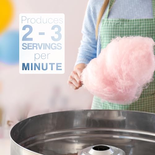 VIVO Pink 1030W Electric Cotton Candy Machine, Commercial Candy Floss Maker, 20 inch Stainless Steel Bowl with Sugar Scoop, Easy Home Use, CANDY-V001