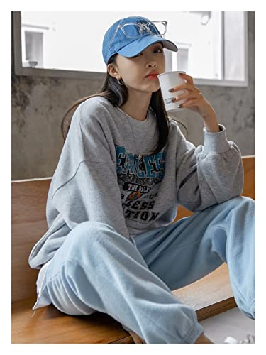 Sudadera de manga larga mujer XL ropa deportiva casual jersey básico 4