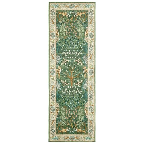 Tapete corredor GarveeHome Forest 2.5x8 verde miniatura 4