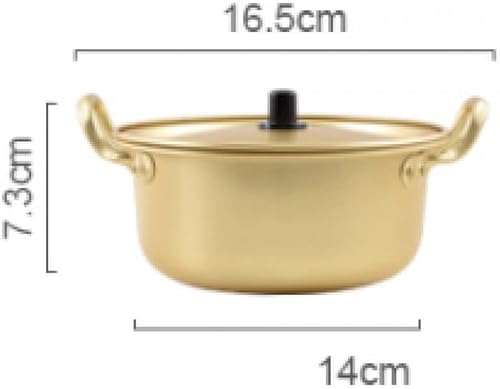 Miniatura 2 de qiuqiu Olla de fideos de aluminio para cocinar, olla de cocina de pasta, olla multifunción para el hogar y la cocina-7.9 in