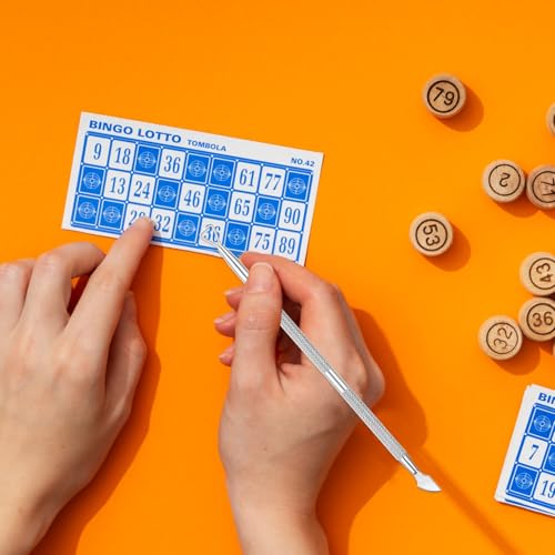 Image of DIVINA VITAE Lottery Ticket Scratcher Tool 5Pcs Metal Scraper Tool with Plastic Box Multi-Use Lotto Scratcher Tool for Adults