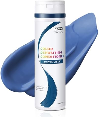 Semi-permanent Hair Color Shampoo, 7-Oz Color Depositing Conditioner, Temporary Hair Color Dye for Women & Men, Prevent Fading