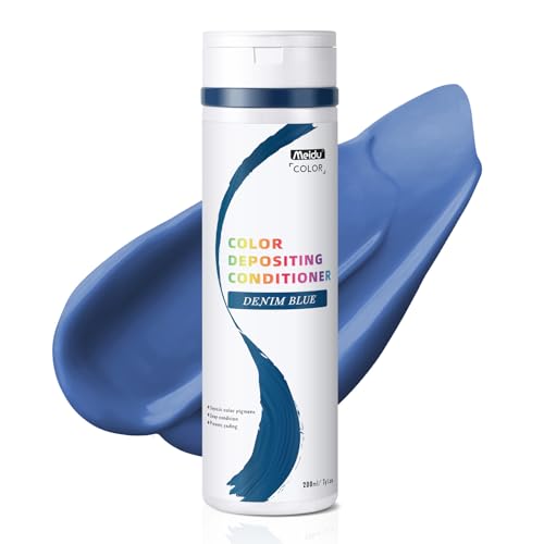 Semi-permanent Hair Color Shampoo, 7-Oz Color Depositing Conditioner, Temporary Hair Color Dye for Women & Men, Prevent Fading