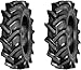 Two-12.4X28 Rear Tractor Tires R1 8 Ply W Tubes 12.4-28 Heavy Duty Lug Bar