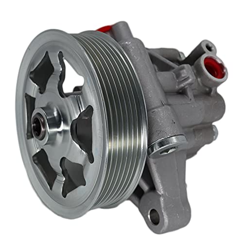 Detroit Axle - Power Steering Pump With Pulley Replacement For 2008 2009 2010 2011 2012 Honda Accord 2.4L #TOP4
